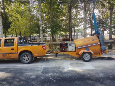 宜迅500L牵引式沥青加热搅拌机 助力道路养护高效施工